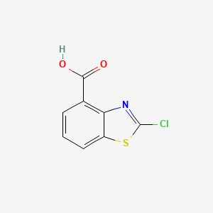 molecular formula C8H4ClNO2S B596004 2-Chlorobenzo[d]thiazole-4-carboxylic acid CAS No. 1260529-68-7