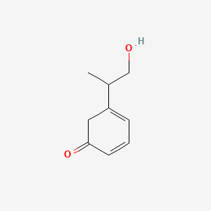molecular formula C9H12O2 B596012 5-(1-Hydroxypropan-2-yl)cyclohexa-2,4-dienone CAS No. 1353101-98-0