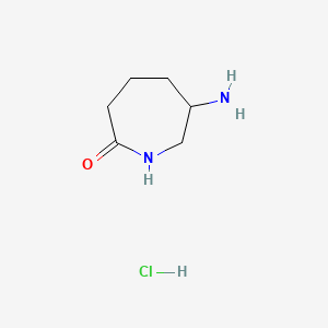 molecular formula C6H13ClN2O B596014 6-氨基氮杂环-2-酮盐酸盐 CAS No. 1292369-18-6