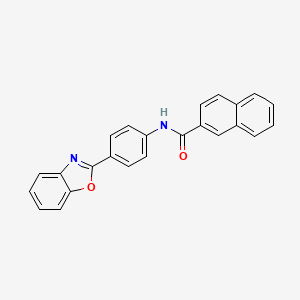 molecular formula C24H16N2O2 B5960165 N-[4-(1,3-benzoxazol-2-yl)phenyl]naphthalene-2-carboxamide 