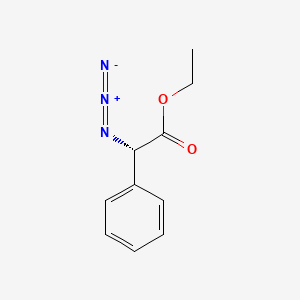 molecular formula C10H11N3O2 B596020 (S)-Ethyl 2-azido-2-phenylethanoate CAS No. 162402-58-6