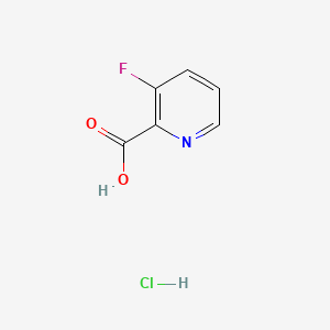 molecular formula C6H5ClFNO2 B596034 3-Fluoropyridine-2-carboxylic Acid Hydrochloride CAS No. 1260890-41-2