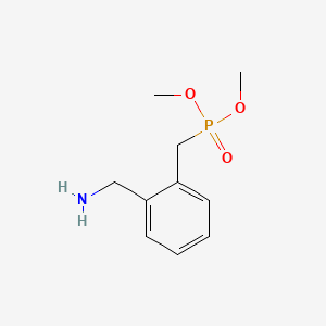 molecular formula C10H16NO3P B596040 Dimethyl 2-(aminomethyl)benzylphosphonate CAS No. 1211593-49-5