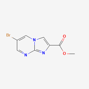 molecular formula C8H6BrN3O2 B596042 Methyl 6-bromoimidazo[1,2-a]pyrimidine-2-carboxylate CAS No. 1211519-98-0
