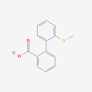molecular formula C12H10O2S B596051 2-(2-Methylthiophenyl)benzoic acid CAS No. 186295-30-7