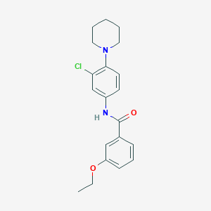 molecular formula C20H23ClN2O2 B5960532 N-[3-chloro-4-(1-piperidinyl)phenyl]-3-ethoxybenzamide 