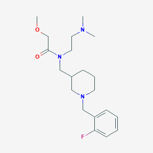 molecular formula C20H32FN3O2 B5960576 N-[2-(dimethylamino)ethyl]-N-{[1-(2-fluorobenzyl)-3-piperidinyl]methyl}-2-methoxyacetamide 