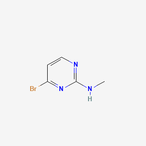 molecular formula C5H6BrN3 B596058 4-Bromo-N-methylpyrimidin-2-amine CAS No. 1209458-16-1