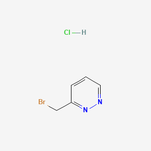 molecular formula C5H6BrClN2 B596065 3-(Bromomethyl)pyridazine hydrochloride CAS No. 1314790-87-8
