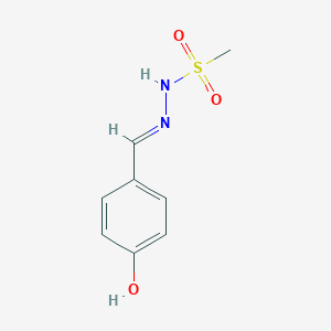 molecular formula C8H10N2O3S B5960689 N-[(E)-(4-hydroxyphenyl)methylideneamino]methanesulfonamide 