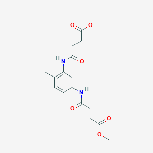 molecular formula C17H22N2O6 B5960763 dimethyl 4,4'-[(4-methyl-1,3-phenylene)diimino]bis(4-oxobutanoate) 