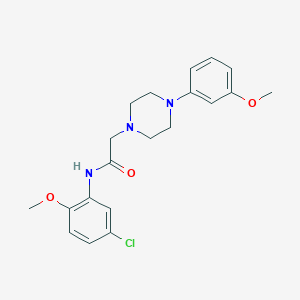 molecular formula C20H24ClN3O3 B5960824 N-(5-chloro-2-methoxyphenyl)-2-[4-(3-methoxyphenyl)piperazin-1-yl]acetamide 