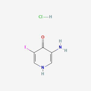molecular formula C5H6ClIN2O B596083 3-Amino-5-iodopyridin-4-ol hydrochloride CAS No. 1332581-59-5
