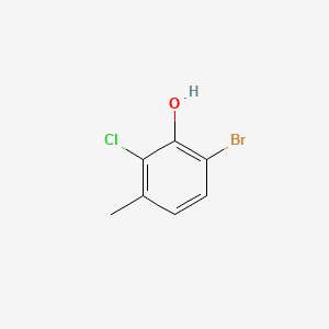 molecular formula C7H6BrClO B596084 6-Bromo-2-chloro-3-methylphenol CAS No. 1226808-67-8