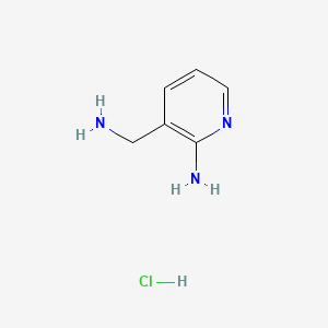 molecular formula C6H10ClN3 B596089 3-(Aminomethyl)pyridin-2-amine hydrochloride CAS No. 1315180-24-5