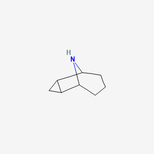 molecular formula C8H13N B596092 9-Azatricyclo[3.3.1.0~2,4~]nonane CAS No. 198491-54-2