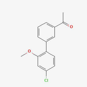 1-[3-(4-Chloro-2-methoxyphenyl)phenyl]ethanone