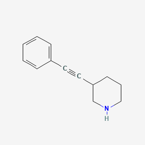 3-(Phenylethynyl)piperidine