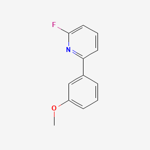 molecular formula C12H10FNO B596119 2-Fluoro-6-(3-methoxyphenyl)pyridine CAS No. 1245650-00-3