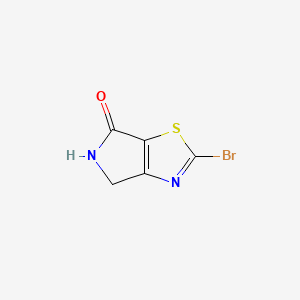 molecular formula C5H3BrN2OS B596121 2-Bromo-4H-pyrrolo[3,4-d]thiazol-6(5H)-one CAS No. 1211531-11-1