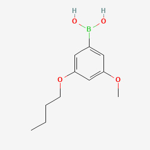 molecular formula C11H17BO4 B596143 (3-Butoxy-5-methoxyphenyl)boronic acid CAS No. 1256355-15-3