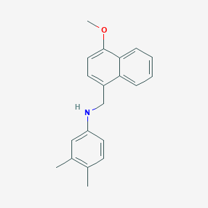 molecular formula C20H21NO B5961483 N-[(4-methoxynaphthalen-1-yl)methyl]-3,4-dimethylaniline 