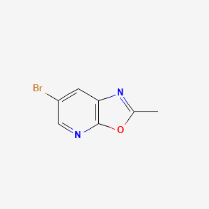 molecular formula C7H5BrN2O B596157 6-溴-2-甲基恶唑并[5,4-b]吡啶 CAS No. 116081-18-6