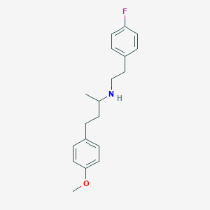 molecular formula C19H24FNO B5961669 N-[2-(4-fluorophenyl)ethyl]-4-(4-methoxyphenyl)-2-butanamine 