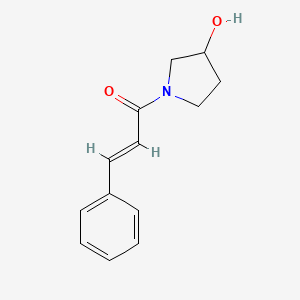 molecular formula C13H15NO2 B596172 1-Cinnamoyl-3-hydroxypyrrolidine 