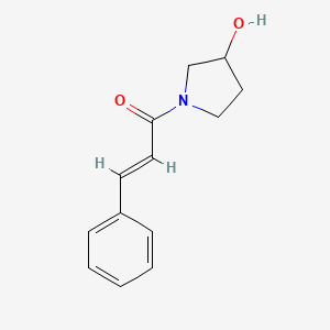 molecular formula C13H15NO2 B596172 1-Cinnamoyl-3-hydroxypyrrolidine CAS No. 1344876-77-2