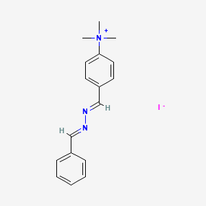molecular formula C17H20IN3 B5961756 [4-[(E)-[(E)-benzylidenehydrazinylidene]methyl]phenyl]-trimethylazanium;iodide 
