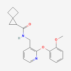 molecular formula C20H22N2O3 B5961843 N-[[2-(2-methoxyphenoxy)pyridin-3-yl]methyl]spiro[2.3]hexane-2-carboxamide 