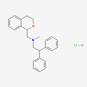 molecular formula C25H28ClNO B5961871 N-(3,4-dihydro-1H-isochromen-1-ylmethyl)-N-methyl-2,2-diphenylethanamine;hydrochloride 