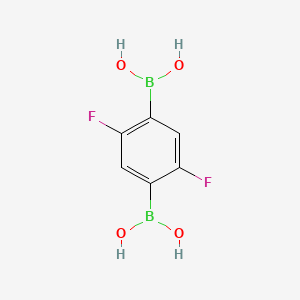 molecular formula C6H6B2F2O4 B596191 (2,5-Difluoro-1,4-phenylene)diboronic acid CAS No. 1256358-83-4