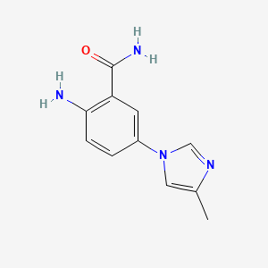 2-amino-5-(4-methyl-1H-imidazol-1-yl)benzamide