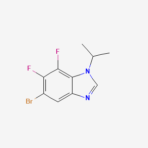 molecular formula C10H9BrF2N2 B596196 5-Bromo-6,7-difluoro-1-isopropylbenzimidazole CAS No. 1365272-31-6
