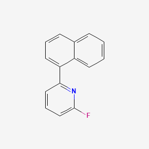 molecular formula C15H10FN B596197 2-Fluoro-6-(naphthalen-1-yl)pyridine CAS No. 1245648-43-4