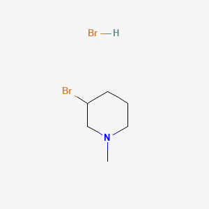 molecular formula C6H13Br2N B596199 3-溴-1-甲基哌啶氢溴酸盐 CAS No. 13617-02-2
