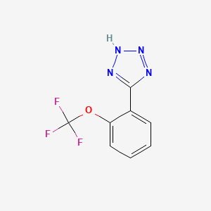 molecular formula C8H5F3N4O B596201 5-[2-(Trifluoromethoxy)phenyl]-2H-tetrazole CAS No. 1261268-92-1