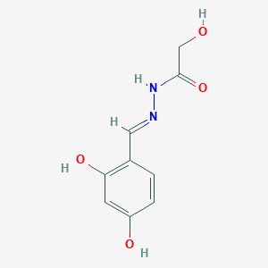 molecular formula C9H10N2O4 B5962039 N'-(2,4-dihydroxybenzylidene)-2-hydroxyacetohydrazide 