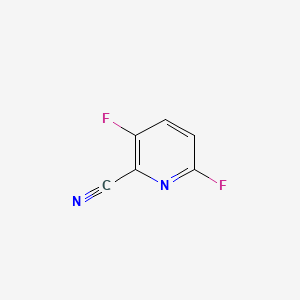 molecular formula C6H2F2N2 B596211 3,6-Difluoropicolinonitrile CAS No. 1214332-12-3