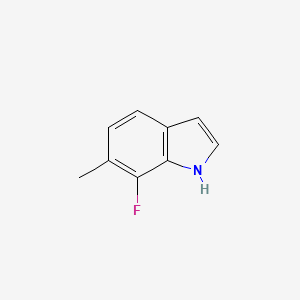 molecular formula C9H8FN B596213 7-氟-6-甲基-1H-吲哚 CAS No. 1352395-29-9