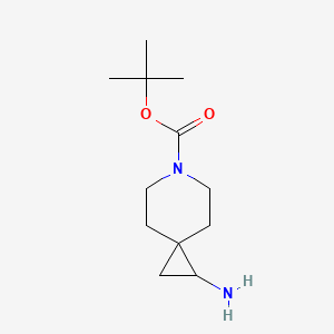 molecular formula C12H22N2O2 B596224 tert-butyl 1-Amino-6-azaspiro[2.5]octane-6-carboxylate CAS No. 1233323-55-1