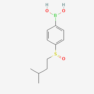 molecular formula C11H17BO3S B596226 (4-(Isopentylsulfinyl)phenyl)boronic acid CAS No. 1217500-92-9