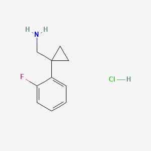 (1-(2-Fluorophenyl)cyclopropyl)methanamine hydrochloride