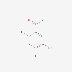molecular formula C8H5BrF2O B059624 1-(5-Bromo-2,4-difluorophenyl)ethanone CAS No. 864773-64-8