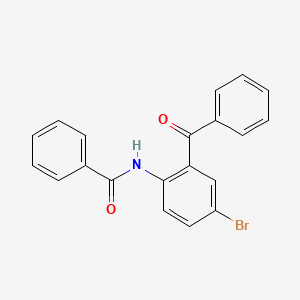 molecular formula C20H14BrNO2 B5962410 N-(2-benzoyl-4-bromophenyl)benzamide 
