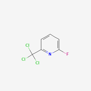molecular formula C6H3Cl3FN B596242 2-Fluoro-6-(trichloromethyl)pyridine CAS No. 1207664-71-8