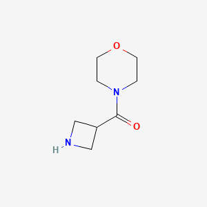 molecular formula C8H14N2O2 B596251 Azetidin-3-yl(morpholino)methanone CAS No. 1316225-39-4