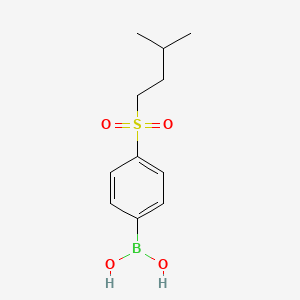 molecular formula C11H17BO4S B596257 4-(异戊基磺酰基)苯硼酸 CAS No. 1217500-93-0